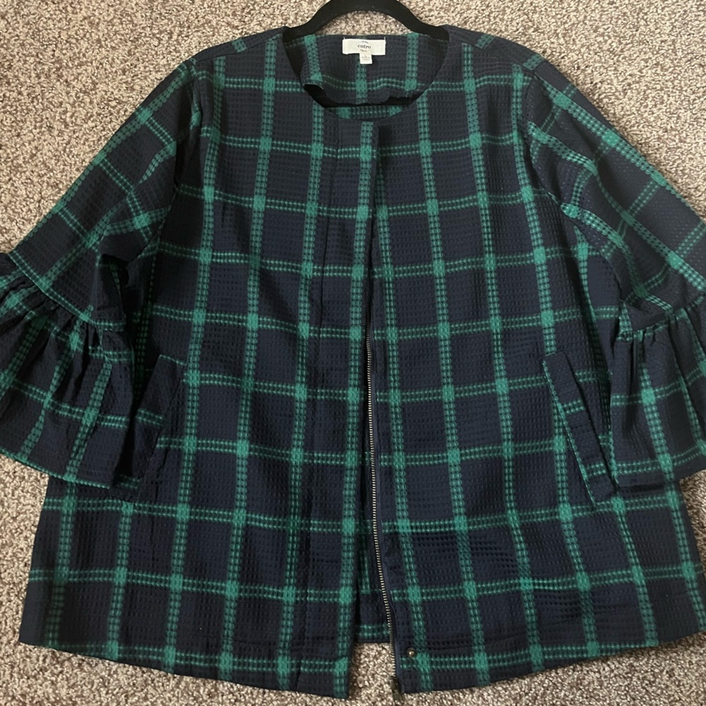 Entro bell-sleeve blazer jacket EUC
